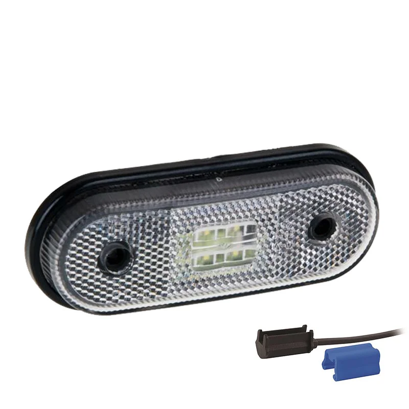 LED-Begrenzungsleuchte Weiß 12/36V 0,75mm² Anschluss. | MV-1410W