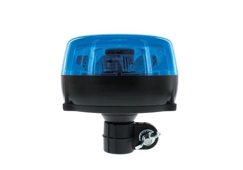 LED R65 Kennleuchte blau 12-24v DIN steckbar Doppelblitz | 212470