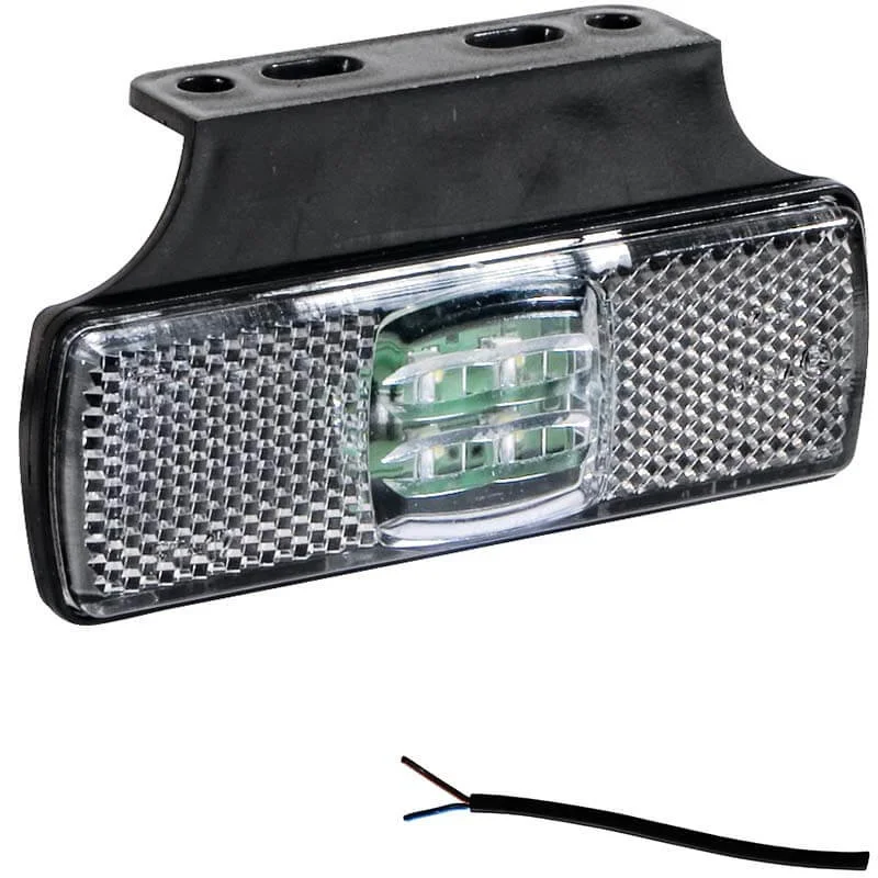 LED marker light white | 12-24v | 50cm. cable | M10MV-150W