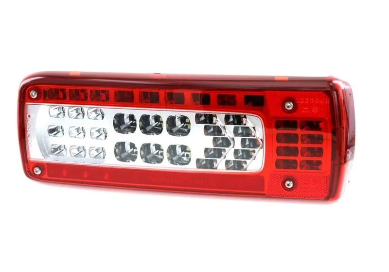 Rechts | LED achterlicht LC10 | 24v | 7-PIN zij-connector, alarm | 159510