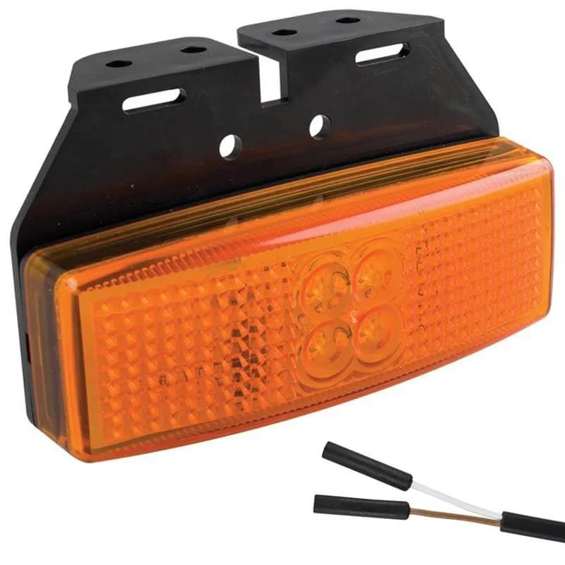 LED markeringslicht amber | 12-24v | 2-PIN connector | 1491AM2P