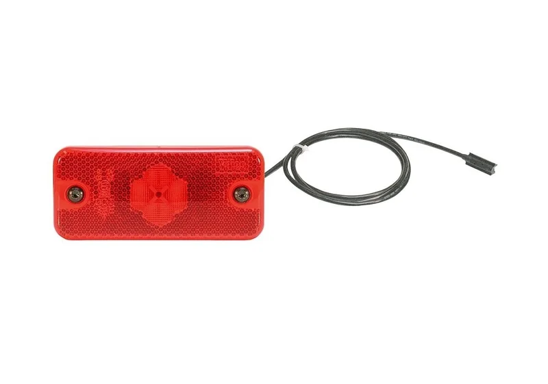 fanale di segnalazione a LED rossa | 24v | 300cm. cavo 1,5mm². connettore | D10499