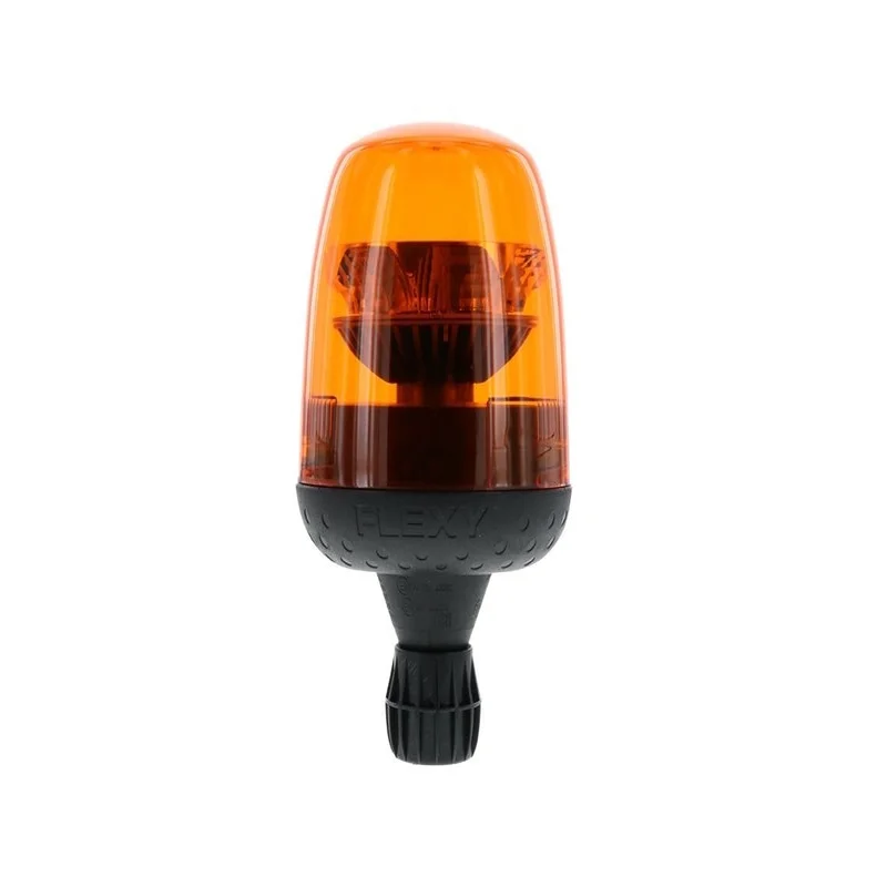 LED R65 warning light amber 12/24v flexi DIN, rotating | D14483