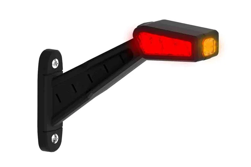 Rechts | LED-Begrenzungsleuchte | 12-36v | 30cm. Kabel | rot-weiß-amber | MB-1462RWA