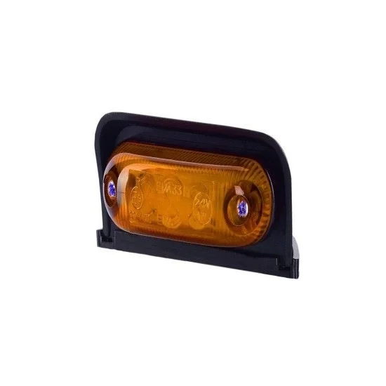 LED markeringslicht amber met beugel | 12-24v | 50cm. kabel | MV-4050A