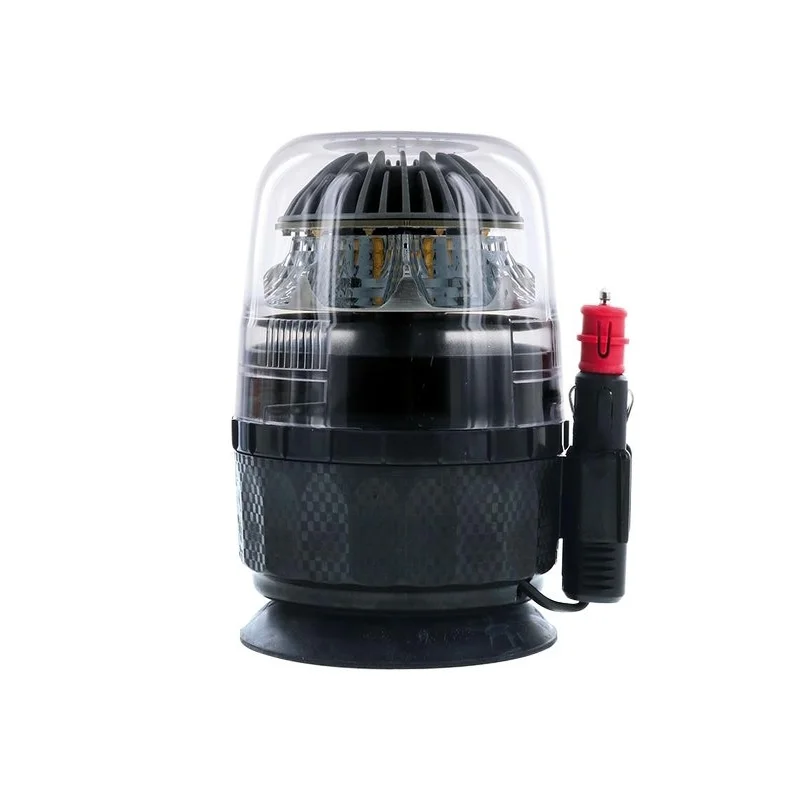 LED R65 beacon amber/transp. 12/24v magnet mount, single | D14755