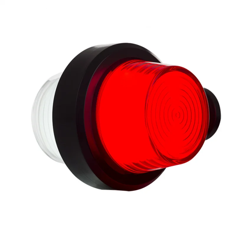 LED Swedish side marker light | short stem | frosted lens | 12-24v | MB-1020RW