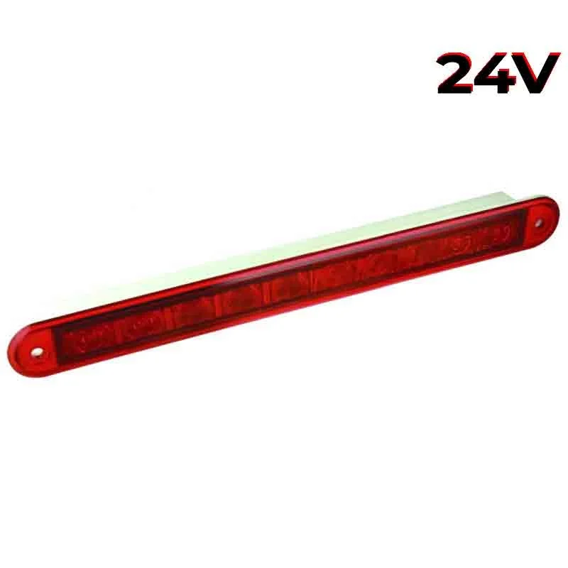 LED combinatielicht slimline rode lens | 24v | 40cm. kabel | 235R24