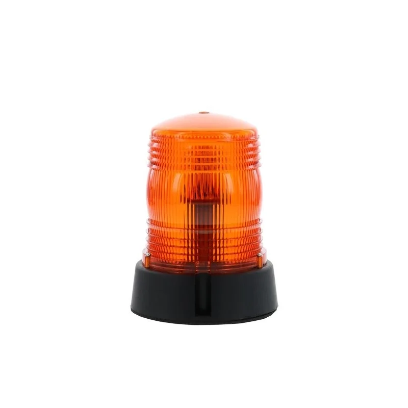 LED warning light amber 12/24v 3-bolt mount, double flash | D14449