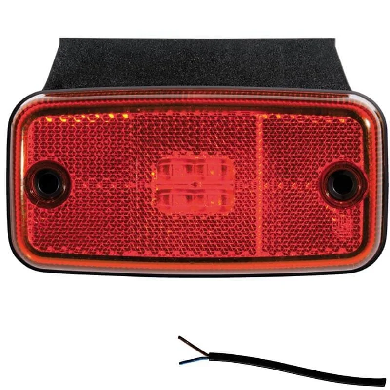 fanale di segnalazione a LED rossa | 12-36v | 50 cm di cavo | M10MV-650R