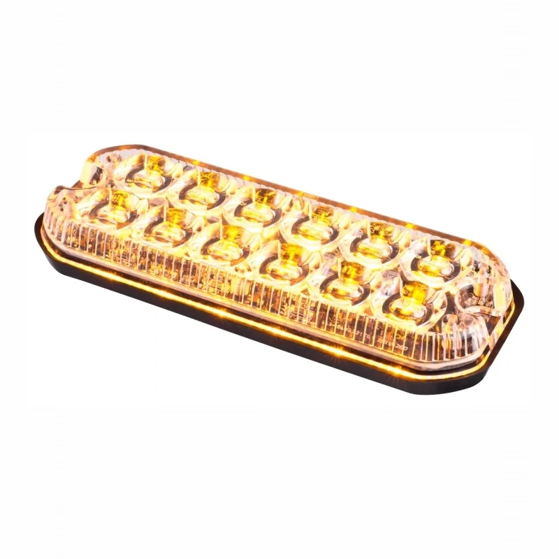 LED R65 heavy duty flitser 12-LED | amber | 12-24v | HDR6512DVA