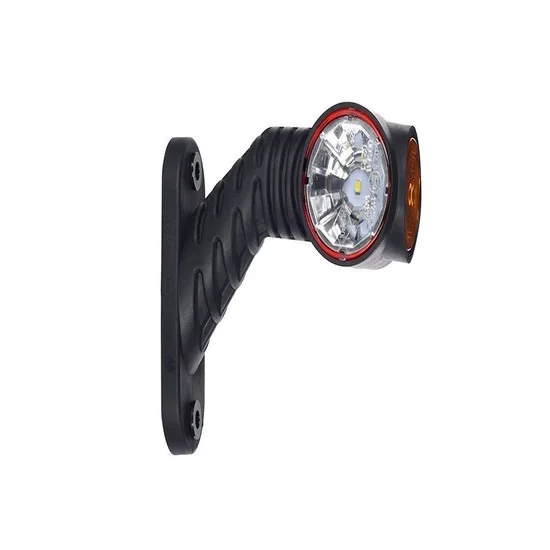 Links | LED-Begrenzungsleuchte | rot-weiß-amber | 12-24v | 50cm. Kabel | MB-4861RWA