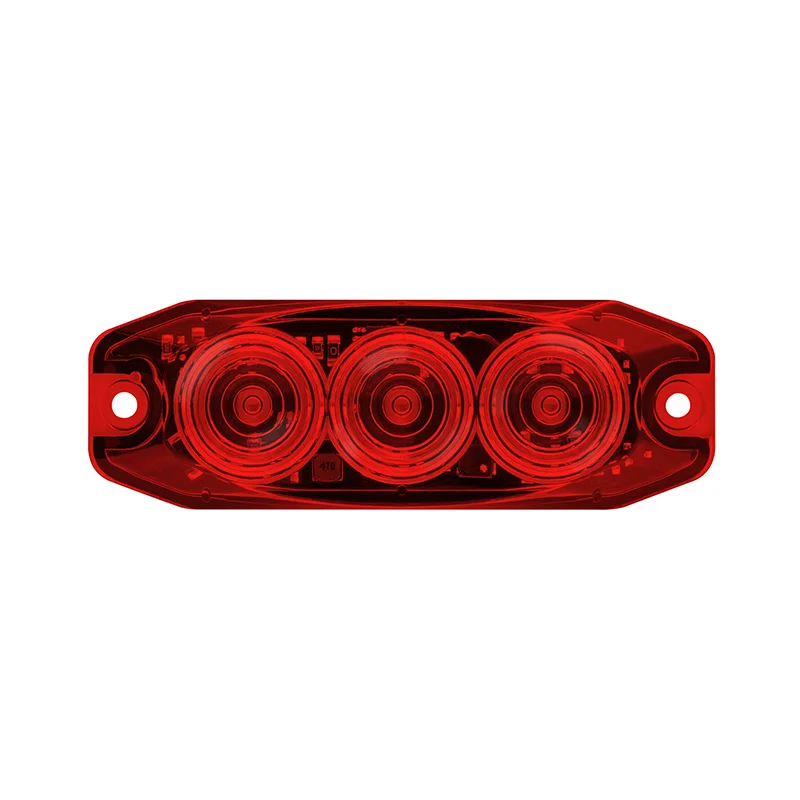 LED compact fog light red lens | 12-24v | 11FM