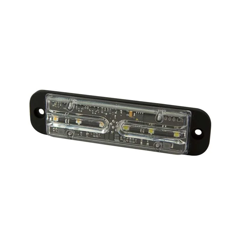 Feux à éclat led R65 6 LED | ambre | 12-24v | ED3701A