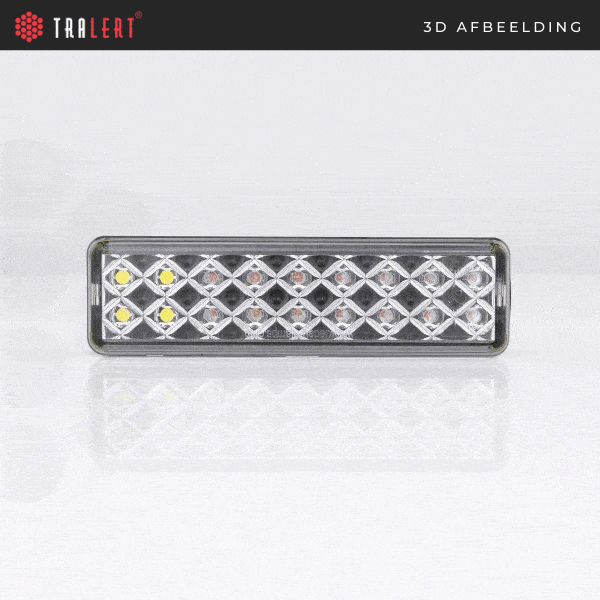 Indicateur lumineux / marqueur lumineux LED slimline en saillie | 12-24v | 0,18m. de câble | 135AWME