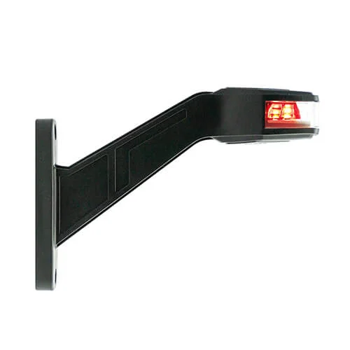 Rechts | LED breedtelamp | 12-24v | 30cm. kabel | rood/wit/amber | 1007RE
