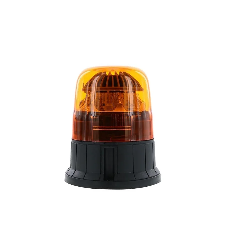 LED R65 warning light amber 12/24v 3-bolt mount, flashing | D14492