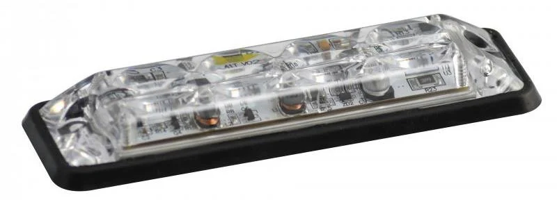 LED flitser 4 LED's | R10 | slimline | wit 10-30v | SLED4DVW