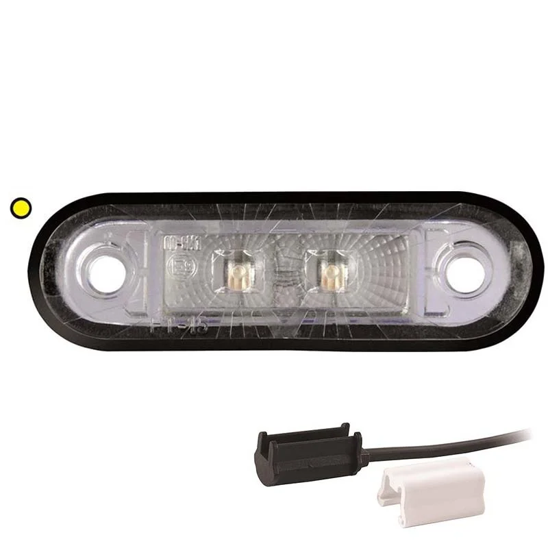 fanale di segnalazione LED ambra | 12-24v | 1,5mm². connettore | M10MV-220A
