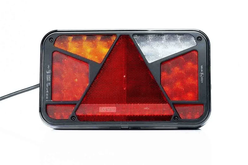 Left | LED Rear light with license plate light | 12-24v | 7-functions | 100cm. cable | VC-4511