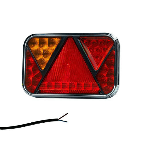 Left | LED Rear light with fog light & license plate light | 12v | 100cm. cable | VC-2721