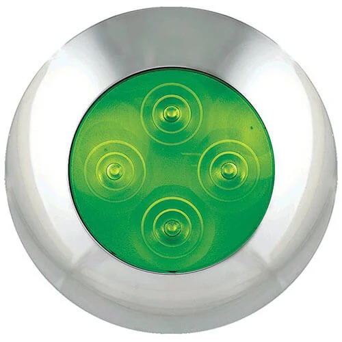 Fanale ingombro LED verde 12V 24V CCAR BD016V 
