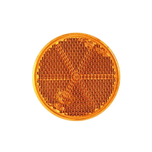 Amber reflector | 60 x 5.5mm. | 3m adhesive strip | VRF-100A