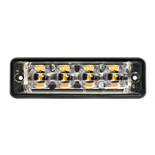 Lampeggiante LED Slim Ultra Sottile 4 LED | bianco | 10-30v | SSLED4DVW