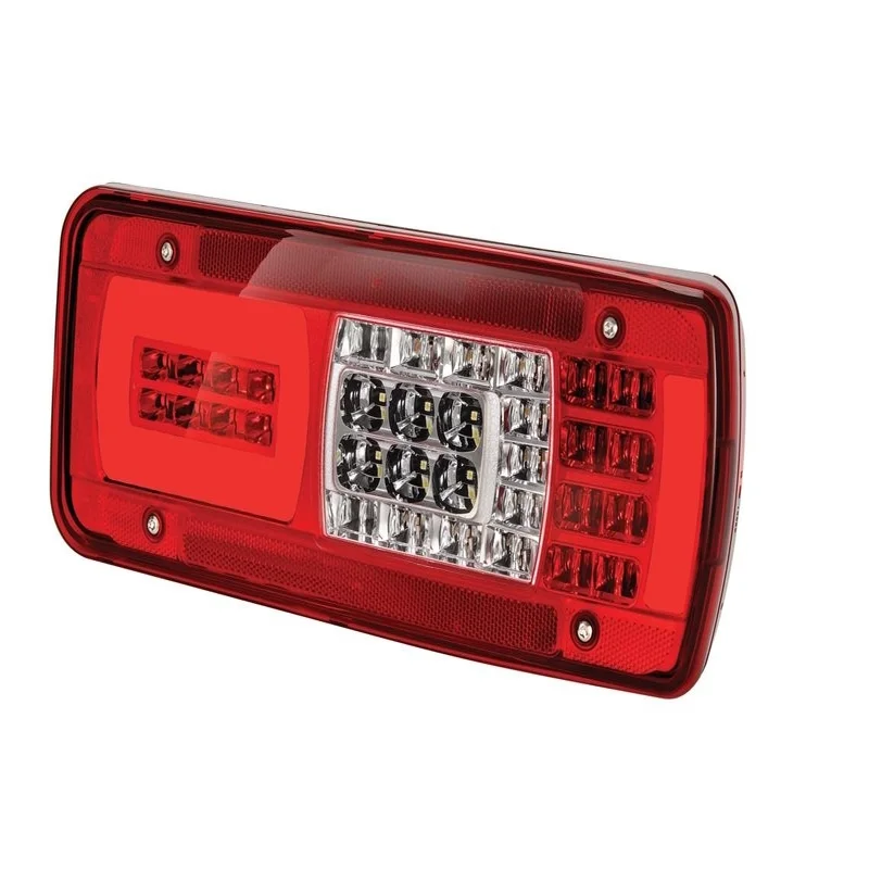 Droit | Feu arrière LED LC11 | 24v | HDSCS 8-PIN side connector, alarm | 160090