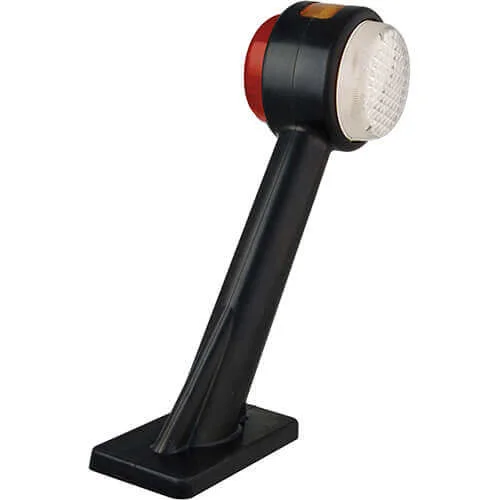 Right | LED side marker light with angled stem | 12-24v | 20cm. cable | 1005RE