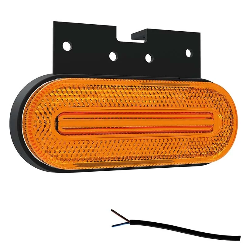 LED marker light amber | 12-24v | 50cm. cable | M10MV-750A