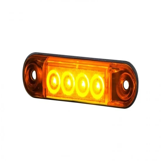 LED markeringslicht amber | 12-24v | 50cm. kabel | MV-4400A