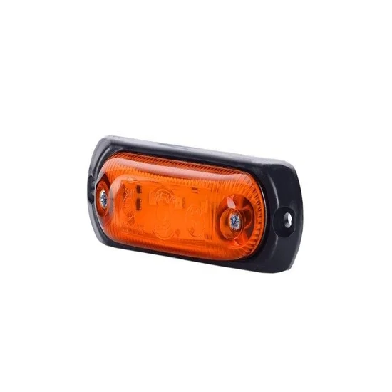 LED markeringslicht amber met beugel | 12-24v | 50cm. kabel | MV-4090A