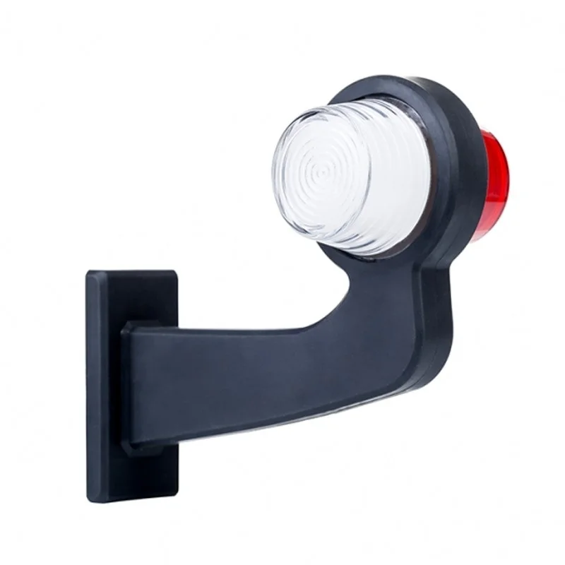 Destra | Lampada a sospensione LED con stelo angolato | lente smerigliata | 12-24v | MB-1022RW