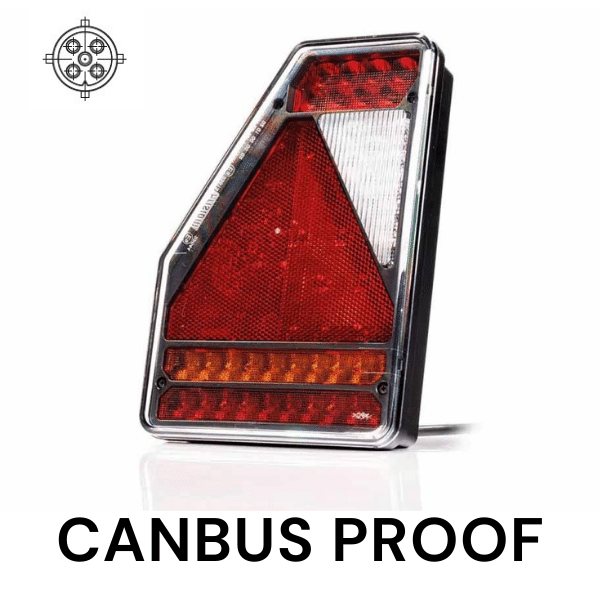 Left | LED Rear light | canbusProof | triangle model | 12v | 5-function 5-PIN | VC-3301B5CAN