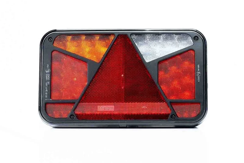 Left | LED Rear light with license plate light | 12-24v | 7-function 6-PIN bayonet | VC-4511B6