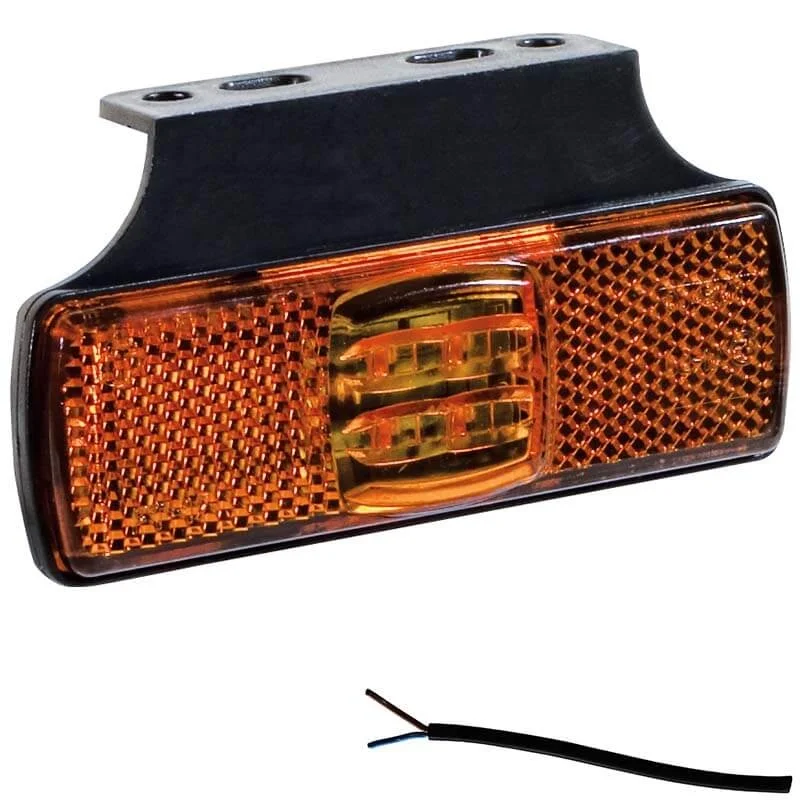 LED markeringslicht amber | 12-24v | 50cm. kabel | M10MV-150A