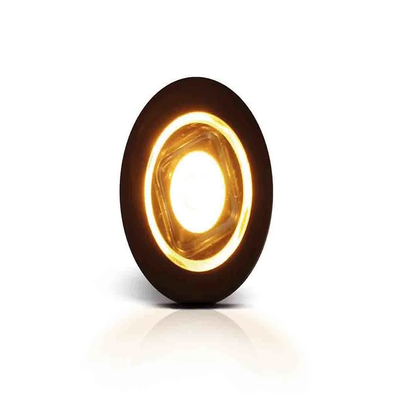 LED compact recessed marker light amber | 12-24v | MV-2600A