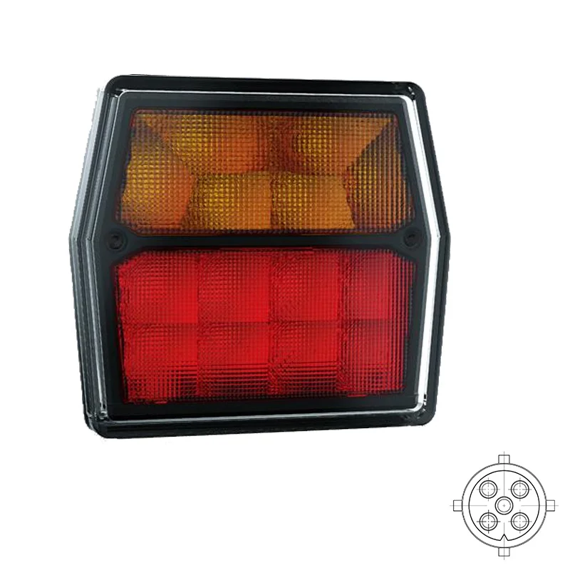 LED compact rear light | 12v | 5-PIN bayonet connector | VC-2200B5