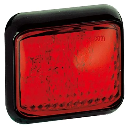 LED markeringslicht rood | 12-24v | 40cm. kabel | 35RME
