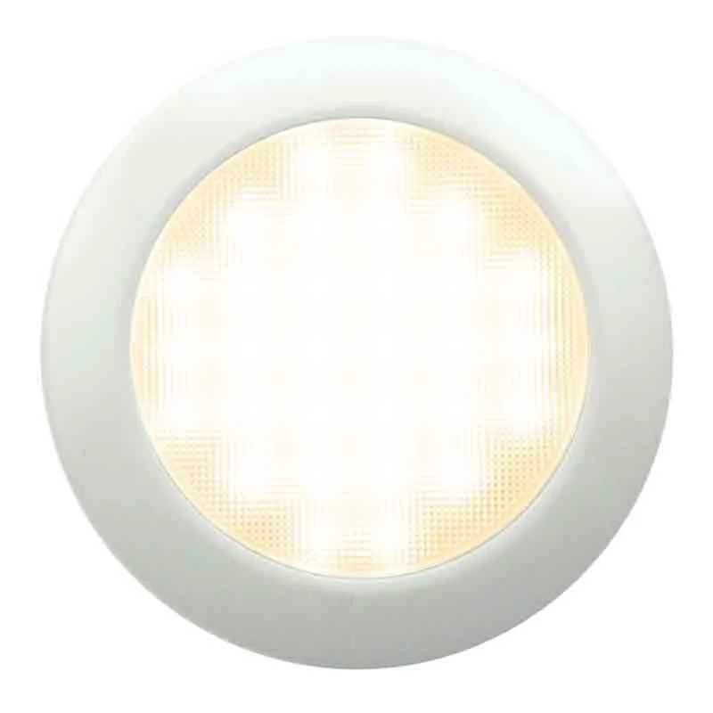 LED Interieurlamp | 12v | 3000K | 800 lumen | witte ring | 115096W-WW