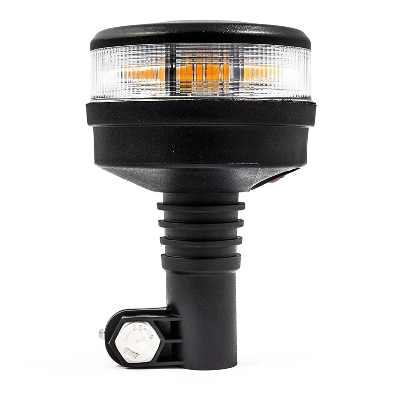 LED R65 Taschenlampe gelb mit klarer Linse | 12-24v | DIN Sockel | S07ZL602AC