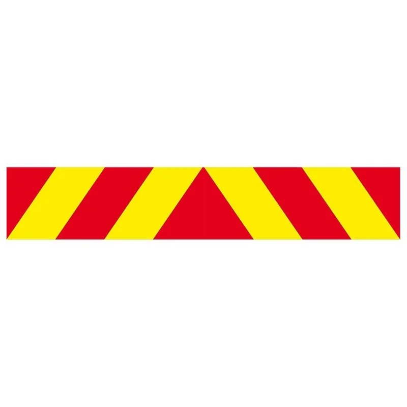 Panneau de signalisation 1132x132 Aluminium jaune/rouge | D14710