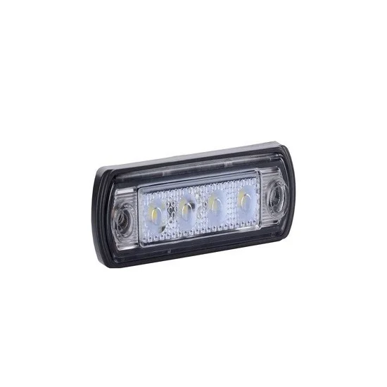 LED marker light white | with bracket | 12-24v | 50cm. cable | MV-5250W