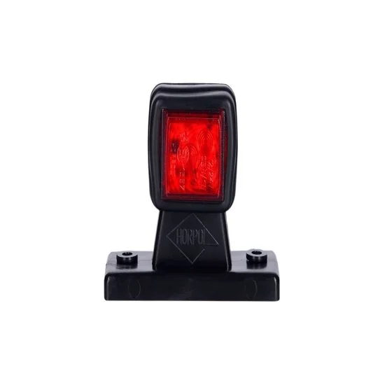 LED Begrenzungsleuchte rechts rot-weiss 12-24v 50cm Kabel | MB-4632RW