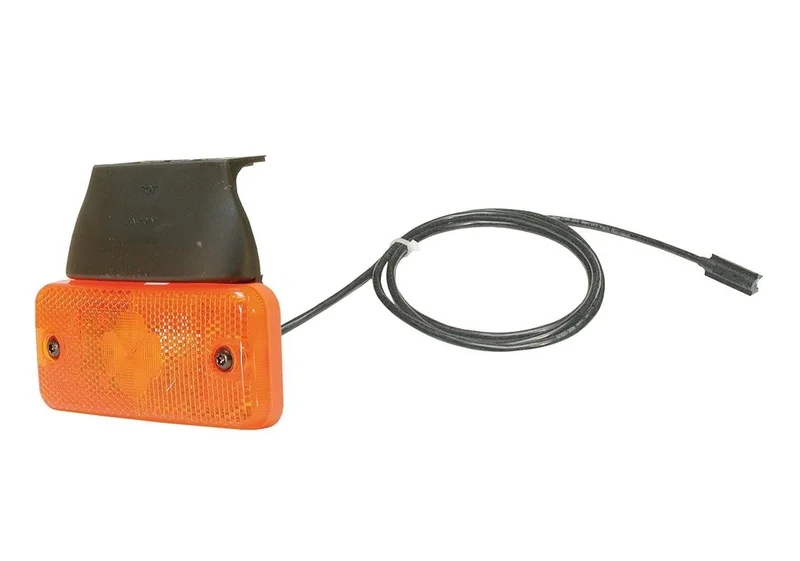 fanale di segnalazione a LED ambra | 24v | 150 cm. di cavo | 1,5 mm². connettore | D10497