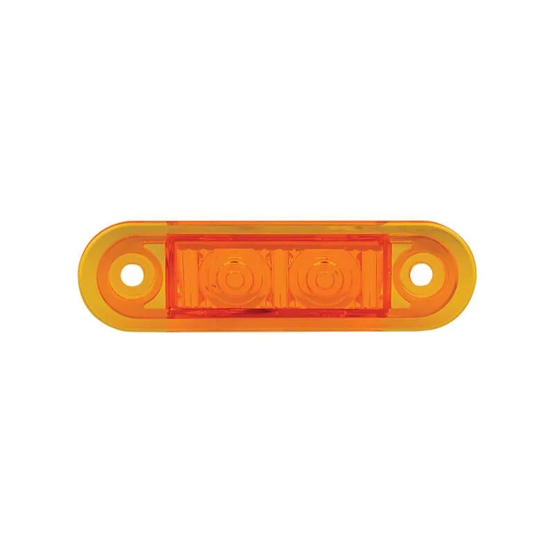 LED markeringslicht amber inbouw | 12-24v | 20cm. kabel | 7922AMB