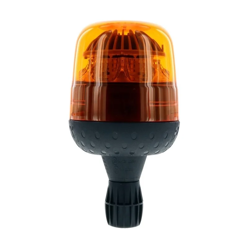 LED R65 zwaailamp amber 12/24v flexi DIN, flitsend | D14493