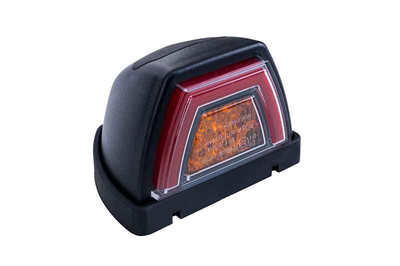 Lampada superiore a LED neon rosso incl. lampeggiante 12-24v, cavo 50cm