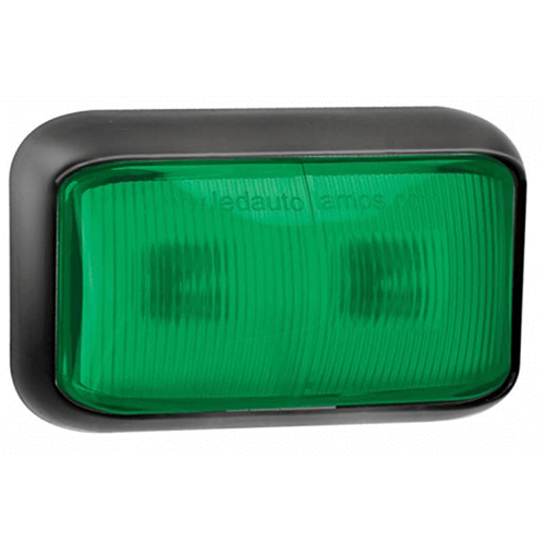 LED markeringslicht groen | 12-24v | 40cm. kabel | 58GME